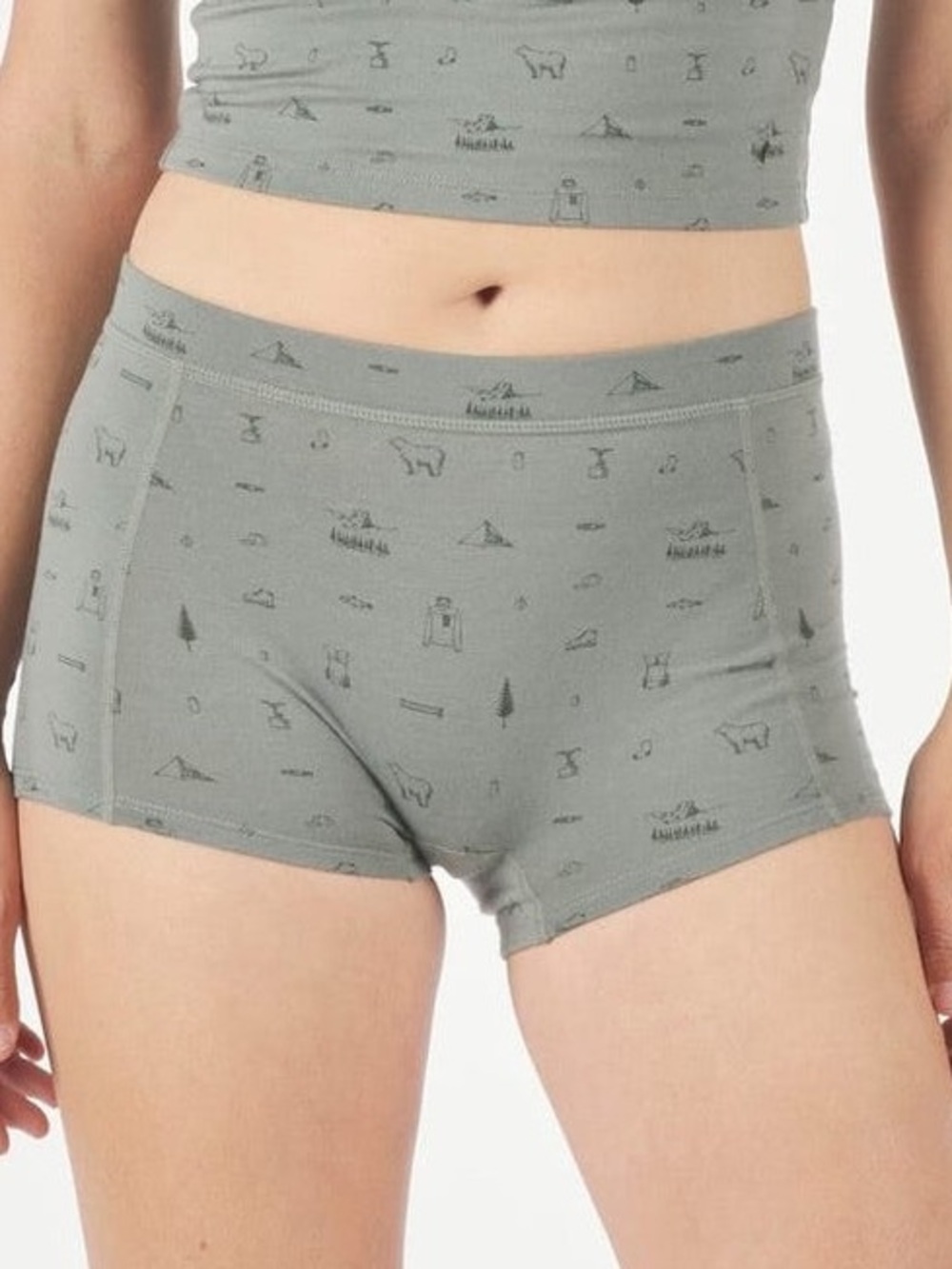 Women's Ridge Merino Wool Boy Short Underwear Camping